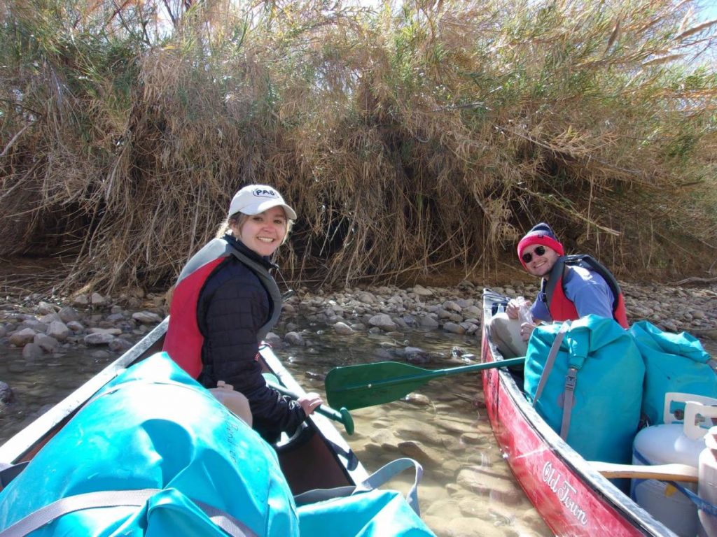 Springer and Grace Gragna during the sophomore year Stamps Scholarship trip to the Rio Grande. Submitted photo.