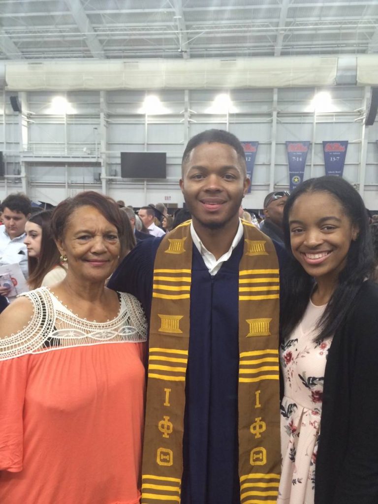 Jon'na Bailey and brother at his graduation in 2017