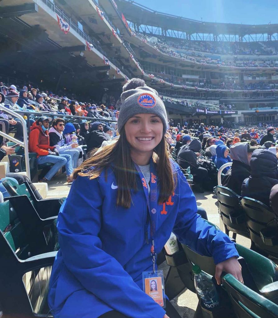 Lauren finished her coursework in December 2021 and spent the Spring of 2022 working on the Mets' draft.