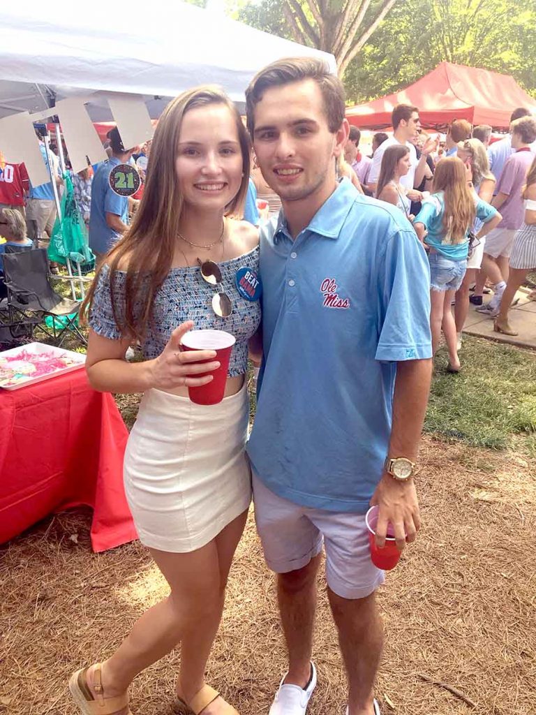 Lauren and Michael called tailgating in the Grove one of their favorite memories.