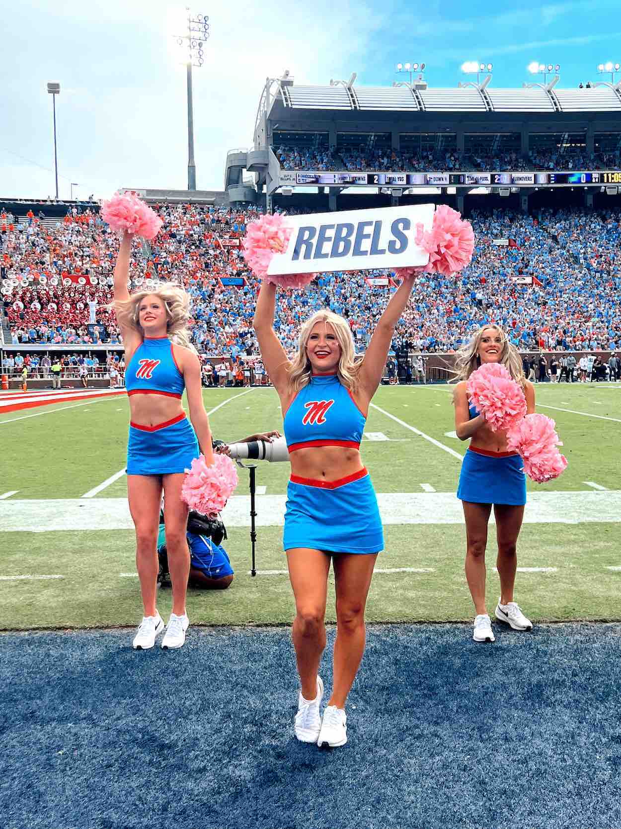 Allyson Hopper became captain of the Rebelettes, helping lead the squad to a national championship. Submitted photo